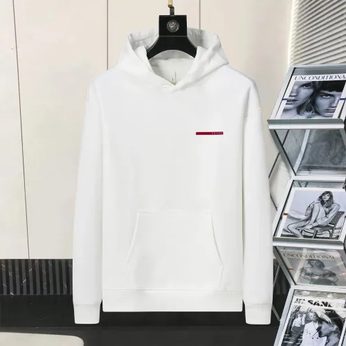 Wholesale Prada Hoodies Long Sleeved For Men #1403086 $48.00 USD, Wholesale Quality Replica Prada Hoodies