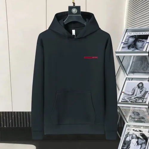 Wholesale Prada Hoodies Long Sleeved For Men #1403087 $48.00 USD, Wholesale Quality Replica Prada Hoodies