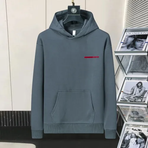 Wholesale Prada Hoodies Long Sleeved For Men #1403089 $48.00 USD, Wholesale Quality Replica Prada Hoodies