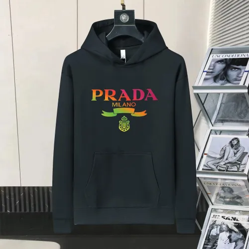 Wholesale Prada Hoodies Long Sleeved For Men #1403150 $48.00 USD, Wholesale Quality Replica Prada Hoodies