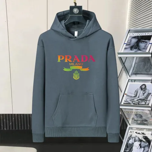 Wholesale Prada Hoodies Long Sleeved For Men #1403151 $48.00 USD, Wholesale Quality Replica Prada Hoodies