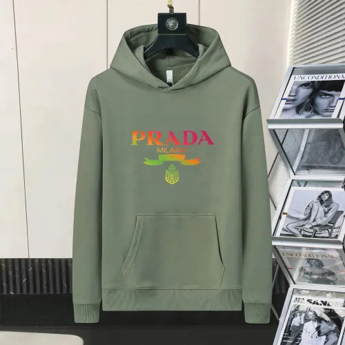Wholesale Prada Hoodies Long Sleeved For Men #1403152 $48.00 USD, Wholesale Quality Replica Prada Hoodies
