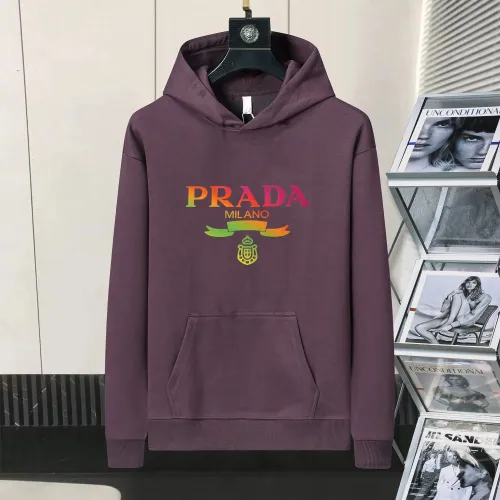 Wholesale Prada Hoodies Long Sleeved For Men #1403153 $48.00 USD, Wholesale Quality Replica Prada Hoodies