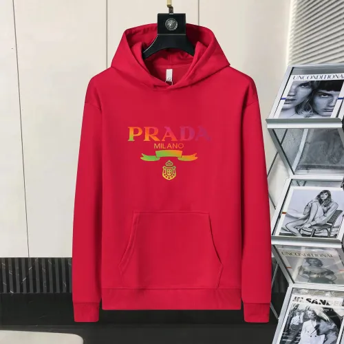 Wholesale Prada Hoodies Long Sleeved For Men #1403154 $48.00 USD, Wholesale Quality Replica Prada Hoodies