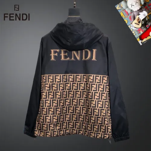 Replica Fendi Jackets Long Sleeved For Men #1403196 $60.00 USD for Wholesale