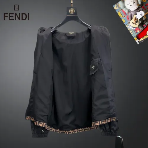 Replica Fendi Jackets Long Sleeved For Men #1403196 $60.00 USD for Wholesale