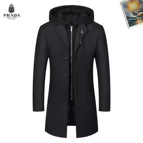Wholesale Prada Coats Long Sleeved For Men #1403254 $88.00 USD, Wholesale Quality Replica Prada Coats
