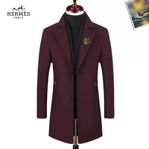 Wholesale Hermes Coats Long Sleeved For Men #1403260 $88.00 USD, Wholesale Quality Replica Hermes Coats