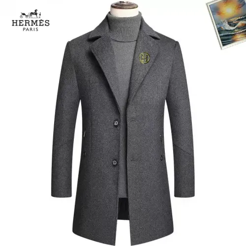 Wholesale Hermes Coats Long Sleeved For Men #1403261 $88.00 USD, Wholesale Quality Replica Hermes Coats
