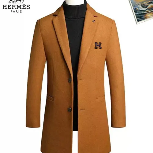 Wholesale Hermes Coats Long Sleeved For Men #1403264 $88.00 USD, Wholesale Quality Replica Hermes Coats
