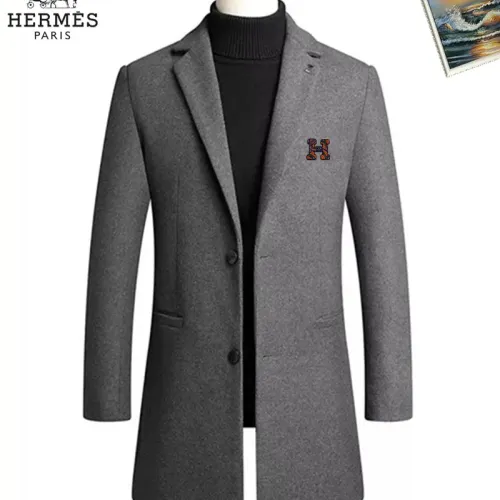 Wholesale Hermes Coats Long Sleeved For Men #1403265 $88.00 USD, Wholesale Quality Replica Hermes Coats