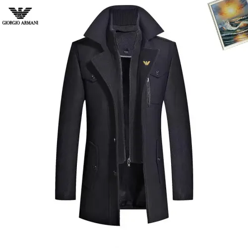 Wholesale Armani Coats Long Sleeved For Men #1403291 $88.00 USD, Wholesale Quality Replica Armani Coats