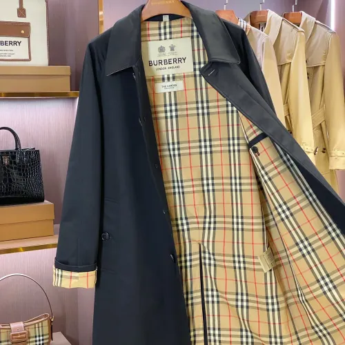 Replica Burberry Trench Coat Long Sleeved For Men #1403302 $202.00 USD for Wholesale