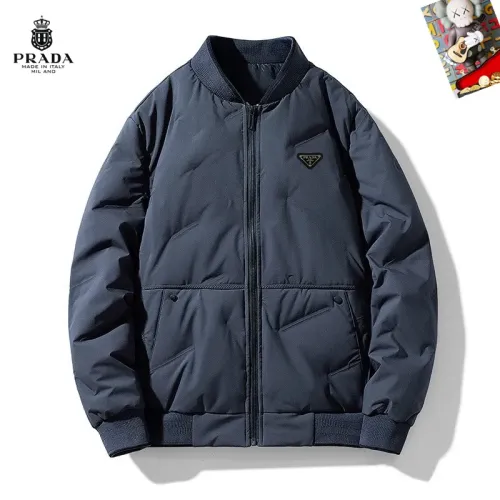 Wholesale Prada Down Feather Coat Long Sleeved For Men #1403303 $82.00 USD, Wholesale Quality Replica Prada Down Feather Coat