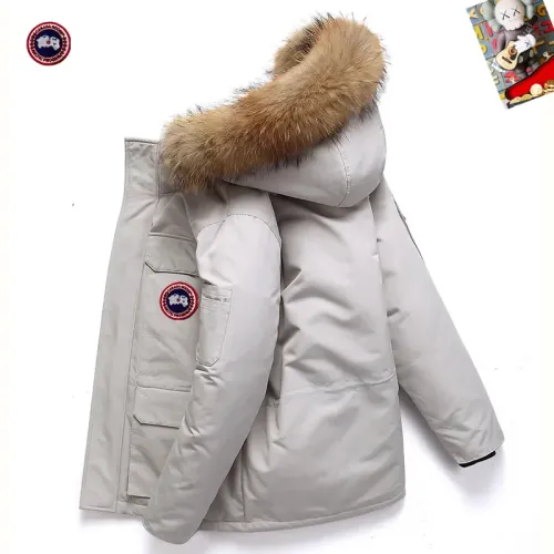 Replica Canada Goose Down Feather Coat Long Sleeved For Men #1403318 $82.00 USD for Wholesale