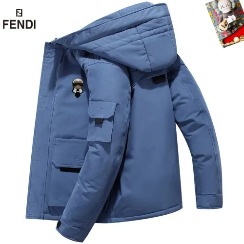 Wholesale Fendi Down Feather Coat Long Sleeved For Men #1403325 $82.00 USD, Wholesale Quality Replica Fendi Down Feather Coat