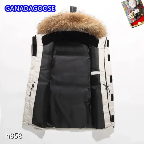 Replica Canada Goose Down Feather Coat Long Sleeved For Men #1403327 $82.00 USD for Wholesale