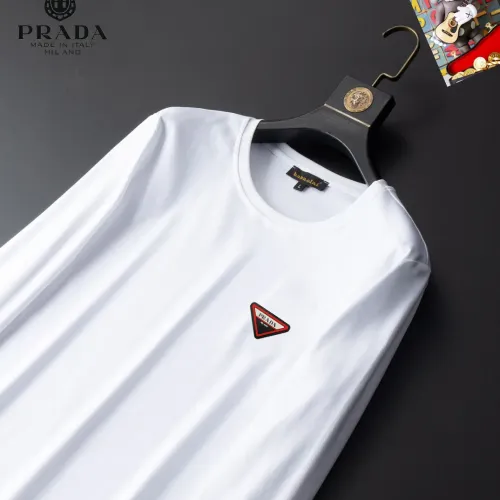 Replica Prada T-Shirts Long Sleeved For Unisex #1403428 $34.00 USD for Wholesale