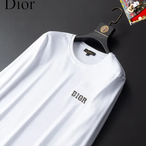 Replica Christian Dior T-Shirts Long Sleeved For Unisex #1403446 $34.00 USD for Wholesale