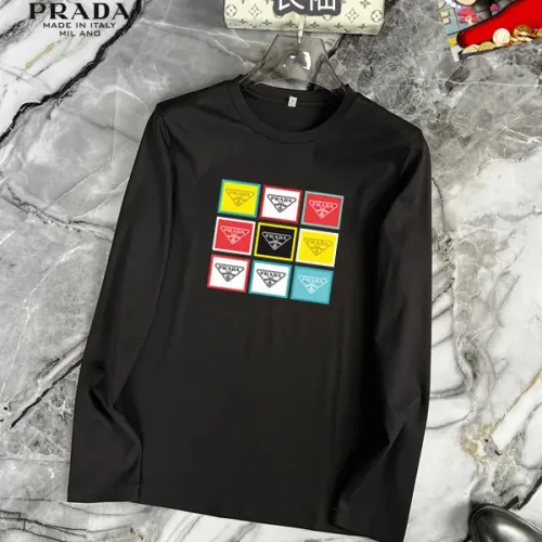 Wholesale Prada T-Shirts Long Sleeved For Unisex #1403480 $34.00 USD, Wholesale Quality Replica Prada T-Shirts