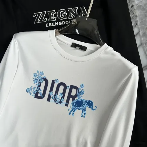 Replica Christian Dior T-Shirts Long Sleeved For Unisex #1403487 $34.00 USD for Wholesale