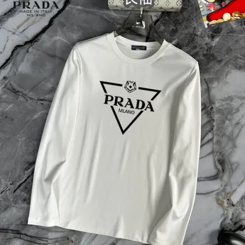 Wholesale Prada T-Shirts Long Sleeved For Unisex #1403499 $34.00 USD, Wholesale Quality Replica Prada T-Shirts
