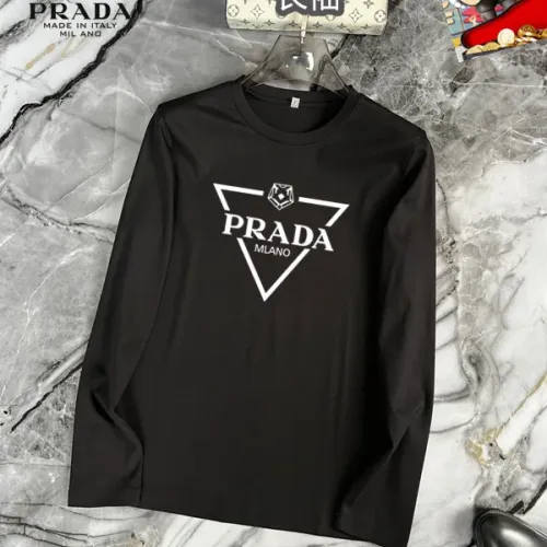 Wholesale Prada T-Shirts Long Sleeved For Unisex #1403500 $34.00 USD, Wholesale Quality Replica Prada T-Shirts