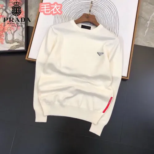 Wholesale Prada Sweaters Long Sleeved For Men #1403610 $42.00 USD, Wholesale Quality Replica Prada Sweaters