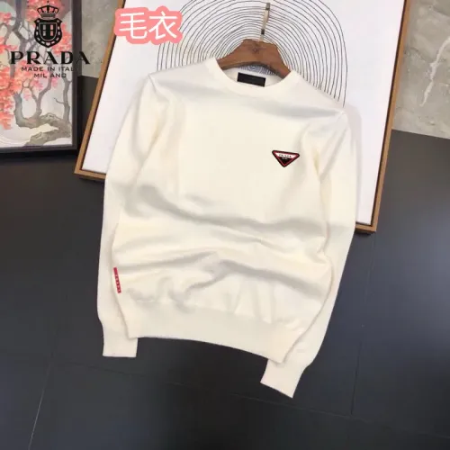 Wholesale Prada Sweaters Long Sleeved For Men #1403612 $42.00 USD, Wholesale Quality Replica Prada Sweaters