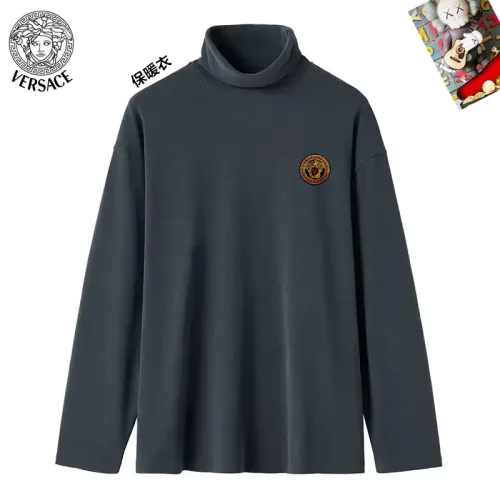 Wholesale Versace T-Shirts Long Sleeved For Men #1403673 $40.00 USD, Wholesale Quality Replica Versace T-Shirts