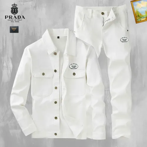 Wholesale Prada Tracksuits Long Sleeved For Men #1403849 $100.00 USD, Wholesale Quality Replica Prada Tracksuits