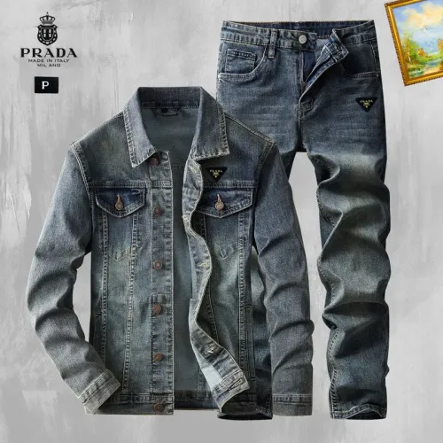 Wholesale Prada Tracksuits Long Sleeved For Men #1403854 $100.00 USD, Wholesale Quality Replica Prada Tracksuits