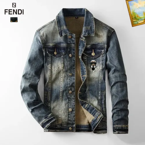 Replica Fendi Tracksuits Long Sleeved For Men #1403858 $100.00 USD for Wholesale