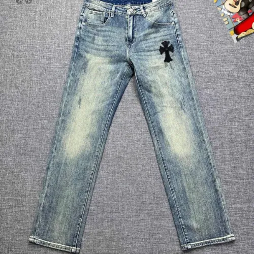 Replica Chrome Hearts Jeans For Men #1403886 $48.00 USD for Wholesale