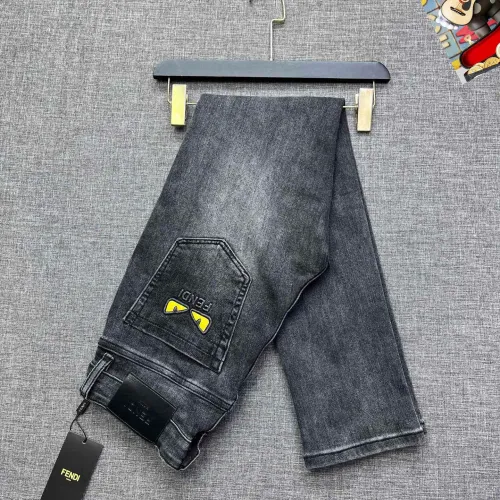 Replica Fendi Jeans For Men #1403893 $48.00 USD for Wholesale