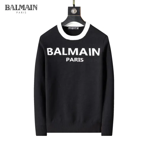 Wholesale Balmain Sweaters Long Sleeved For Men #1403991 $45.00 USD, Wholesale Quality Replica Balmain Sweaters