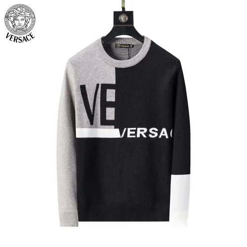 Wholesale Versace Sweaters Long Sleeved For Men #1403998 $45.00 USD, Wholesale Quality Replica Versace Sweaters