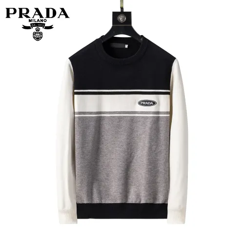 Wholesale Prada Sweaters Long Sleeved For Men #1404009 $45.00 USD, Wholesale Quality Replica Prada Sweaters