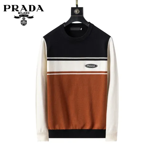 Wholesale Prada Sweaters Long Sleeved For Men #1404010 $45.00 USD, Wholesale Quality Replica Prada Sweaters