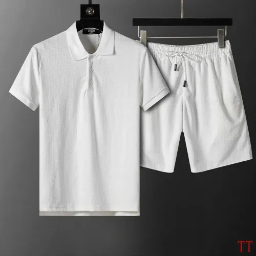 Wholesale Fendi Tracksuits Short Sleeved For Men #1404027 $68.00 USD, Wholesale Quality Replica Fendi Tracksuits