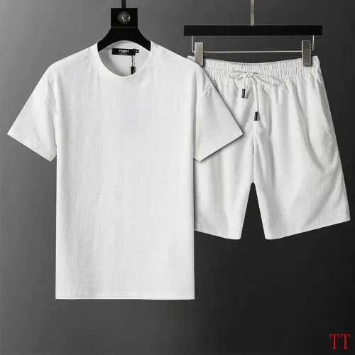 Wholesale Fendi Tracksuits Short Sleeved For Men #1404030 $60.00 USD, Wholesale Quality Replica Fendi Tracksuits