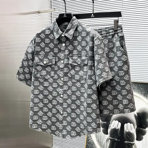 Wholesale Dolce &amp; Gabbana D&amp;G Tracksuits Short Sleeved For Men #1404300 $82.00 USD, Wholesale Quality Replica Dolce &amp; Gabbana D&amp;G Tracksuits