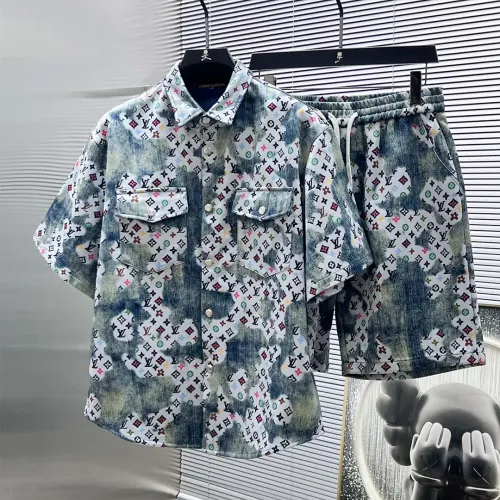 Wholesale Louis Vuitton LV Tracksuits Short Sleeved For Men #1404308 $82.00 USD, Wholesale Quality Replica Louis Vuitton LV Tracksuits