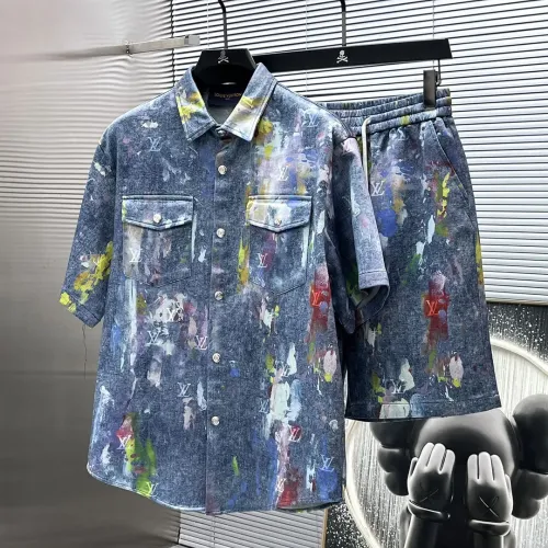 Wholesale Louis Vuitton LV Tracksuits Short Sleeved For Men #1404311 $82.00 USD, Wholesale Quality Replica Louis Vuitton LV Tracksuits