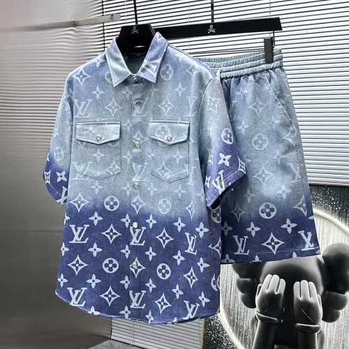 Wholesale Louis Vuitton LV Tracksuits Short Sleeved For Men #1404346 $82.00 USD, Wholesale Quality Replica Louis Vuitton LV Tracksuits