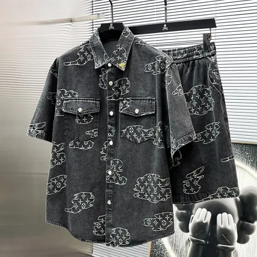 Wholesale Louis Vuitton LV Tracksuits Short Sleeved For Men #1404446 $82.00 USD, Wholesale Quality Replica Louis Vuitton LV Tracksuits