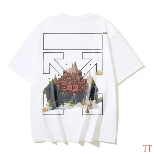 Wholesale Off-White T-Shirts Short Sleeved For Unisex #1404484 $29.00 USD, Wholesale Quality Replica Off-White T-Shirts