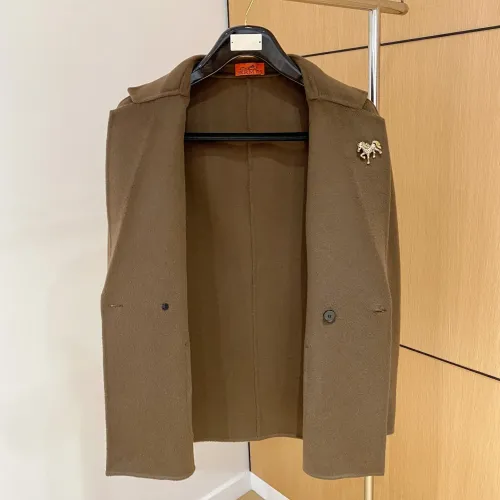 Replica Hermes Coats Long Sleeved For Men #1404745 $261.16 USD for Wholesale