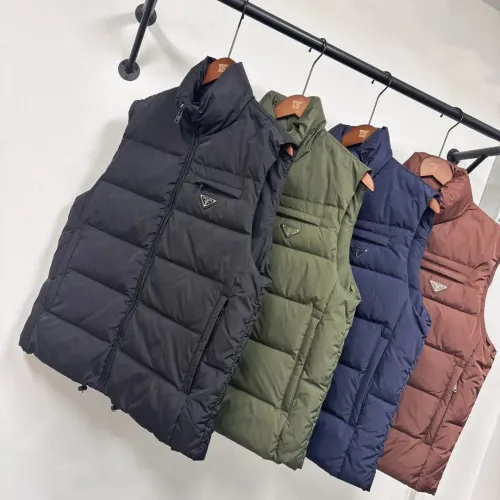 Replica Prada Down Feather Coat Sleeveless For Men #1404782 $155.00 USD for Wholesale