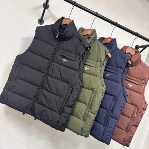 Replica Prada Down Feather Coat Sleeveless For Men #1404783 $155.00 USD for Wholesale